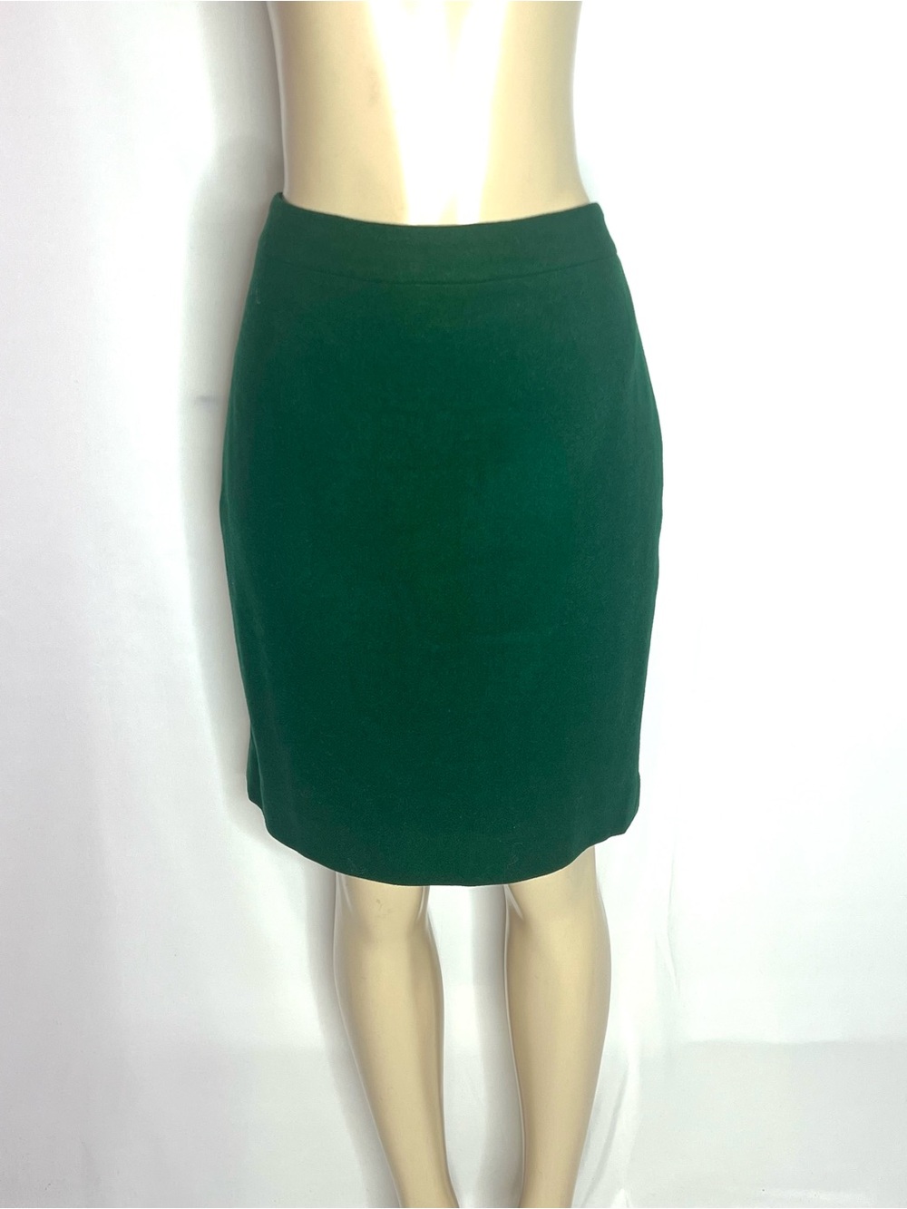 J. Crew Green The Pencil Skirt Tailored Skirt Sz 10